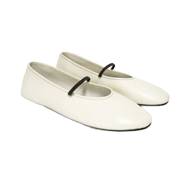 Ballerina Flat Marfil