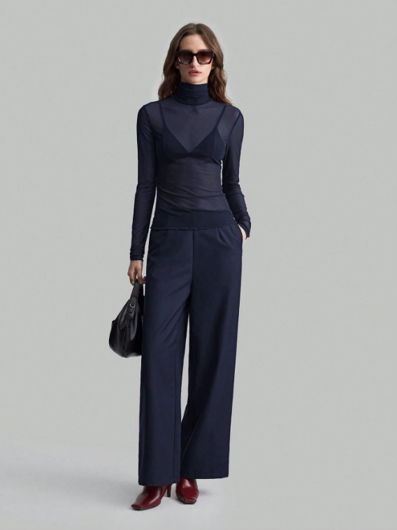 Top Malla Rave Cobalto