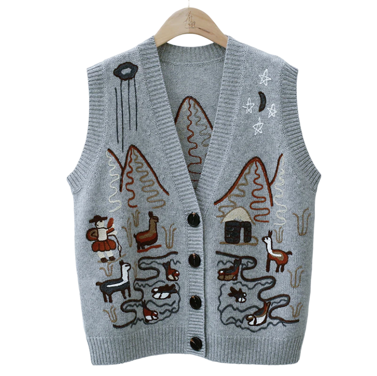 Cardigan Andes Grey