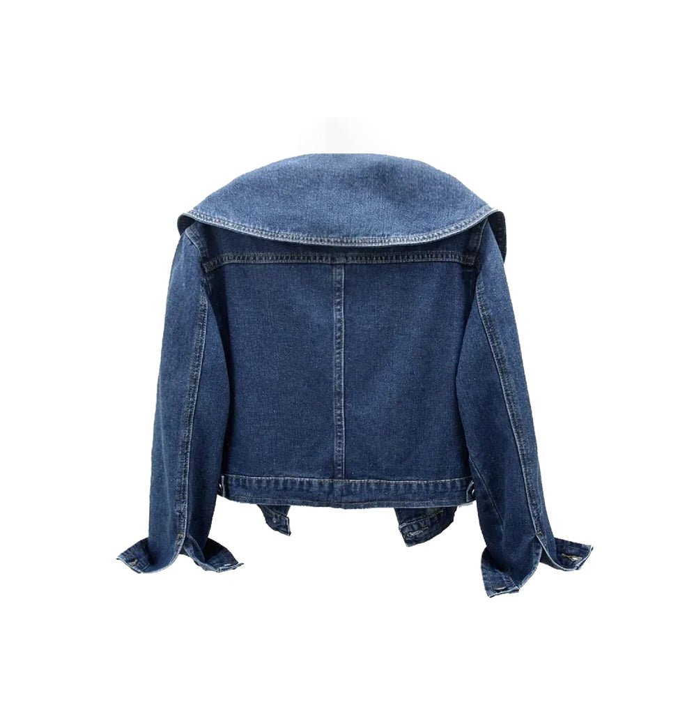 Chaqueta Scandi Collar Denim