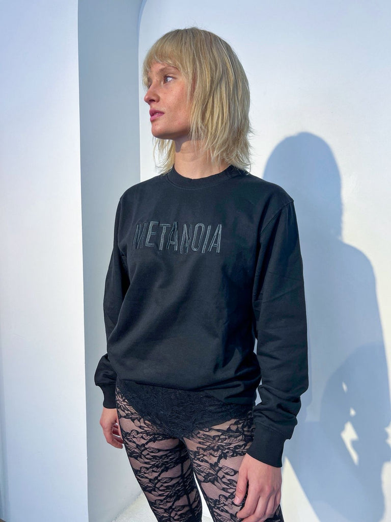 Poleron Maxi Logo Negro