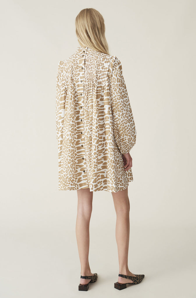 Egret Leopard Minidress
